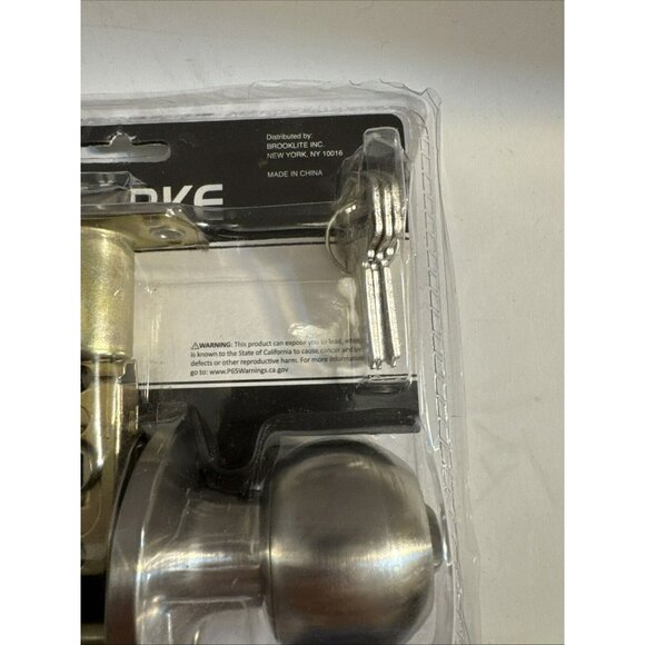 Starke Entry/Office Keyed Lock Door knob Adjustable Latch Easy Installation F1 - Picture 6 of 11